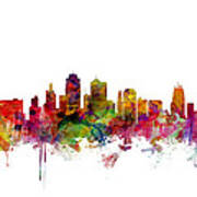 Kansas City Skyline #3 Poster