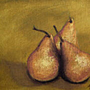 3 Pear Study Poster