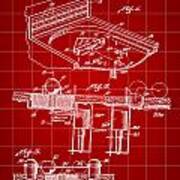 Pinball Machine Patent 1939 - Red Poster