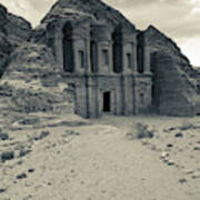 Ruins Of Ad Deir Monastery At Ancient #3 Poster