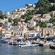 Yialos Harbour Symi #3 Poster