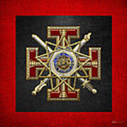 33rd Degree Mason - Inspector General Masonic Jewel Poster