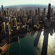 Aerial View Of A City, Chicago, Cook #4 Poster