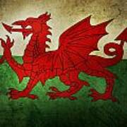 Welsh Flag #2 Poster