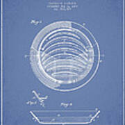 Gold Washing Pan Patent Drawing From 1897 #4 Poster