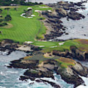 Golf Course On An Island, Pebble Beach #4 Poster