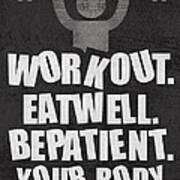 Gym Motivational Quotes Poster #2 Poster