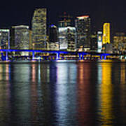 Miami Downtown Skyline Poster
