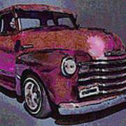 48 Chevy Truck Pink Poster