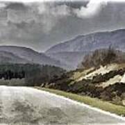Highway Running Through The Wilderness Of The Scottish Highlands #6 Poster