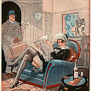 1920s France La Vie Parisienne Magazine #64 Poster
