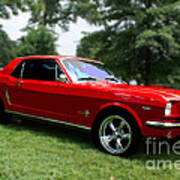 65 Ford Mustang Poster