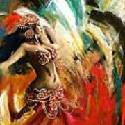 Abstract Belly Dancer 19 Poster