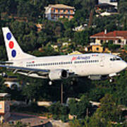 Approaching Corfu Airport #3 Poster