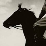 A Black Racehorse Poster