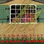 A House And Garden Cover Of A Window Poster