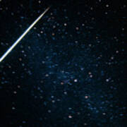A Meteor Track In The Constellation Of Cygnus Poster