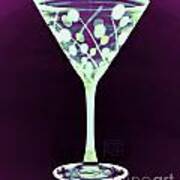 A Mint Martini On Plum Poster