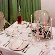 A Pink Table Setting Poster