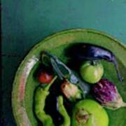 A Plate Of Vegetables Poster