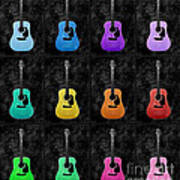 A Rainbow Of Guitars Poster