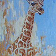 A Rare Giraffe Poster