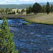 A River Runs Through Yellowstone Poster
