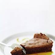 A Slice Of Chocolate Cake Poster