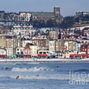 A Winter's Day At Scarborough, England Poster