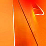 Abstract Orange Poster