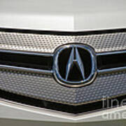 Acura Grill Emblem Close Up Poster