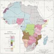 Administrative Divisions Of Africa Poster