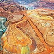 Aerial View, Iron Ore Mine, Mount Poster