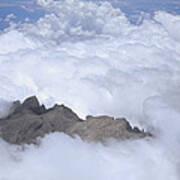 Aerial View Of Mt Kinabalu Borneo Poster