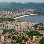 Aerial View Of Rio De Janeiro, Brazil Poster