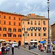 Afternoon In Piazza Navona Rome Poster