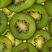 Agriculture - Overlapping Backlit Kiwi Poster