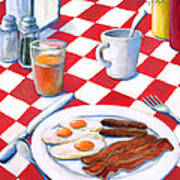 All American Breakfast Poster