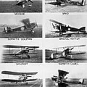 Allies World War I Aircraft Poster