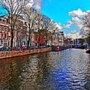 Amsterdam Canal In Spring Poster