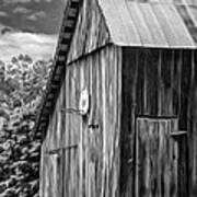 An American Barn - Paint Bw Poster