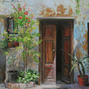 An Open Door Milan Italy Poster