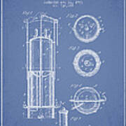 Anesthetic Machine Patent From 1903 - Light Blue Poster