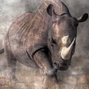 Angry Rhino Poster