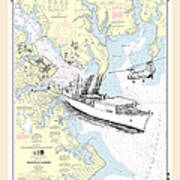 Annapolis Harbor Transport Ship Chopper Poster