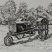 Antigue Tractor Poster