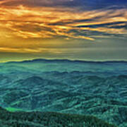 Appalachian Mountain Sunset Poster