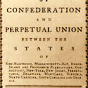 Articles Of Confederation, 1777 Poster