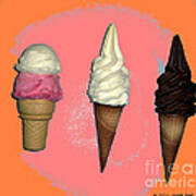 Artistic Ice Cream Poster