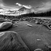 Athabasca River Water Worn Stones Poster